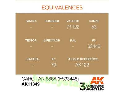 AK 11349 Carc Tan 686a (Fs33446) - image 3