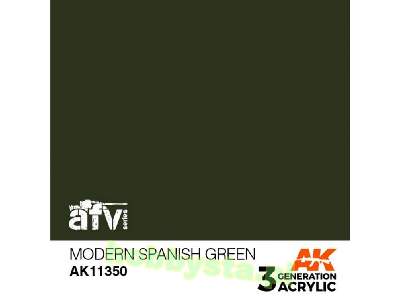 AK 11350 Modern Spanish Green - image 1
