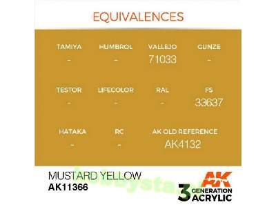 AK 11366 Mustard Yellow - image 3