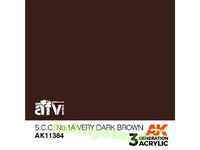 AK 11384 S.C.C. No.1a Very Dark Brown - image 1