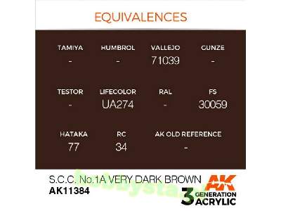 AK 11384 S.C.C. No.1a Very Dark Brown - image 3