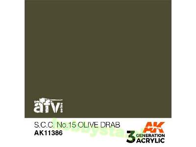 AK 11386 S.C.C. No.15 Olive Drab - image 1