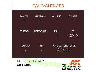 AK 11406 Reddish Black - image 3