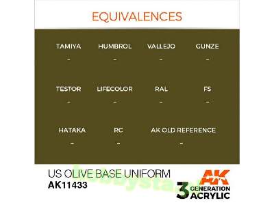 AK 11433 US Olive Base Uniform - image 3