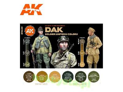 AK 11628 DAK Soldiers Uniform Colors Set - image 2