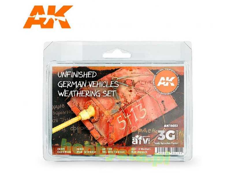 AK 11651 Unfinished German Vehicles Weathering Set - image 1