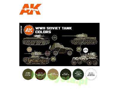 AK 11657 WWii Soviet Tank Colors Set - image 2