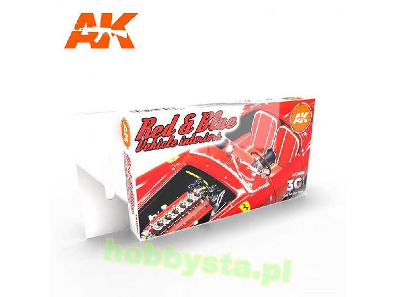 AK 11685 Red & Blue Vehicle Interiors Set - image 1