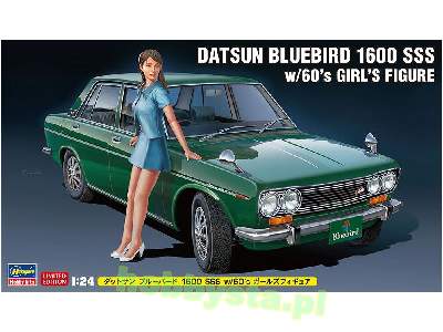 52277 Datsun Bluebird 1600 SSS W/60's Girl's Figure - image 1