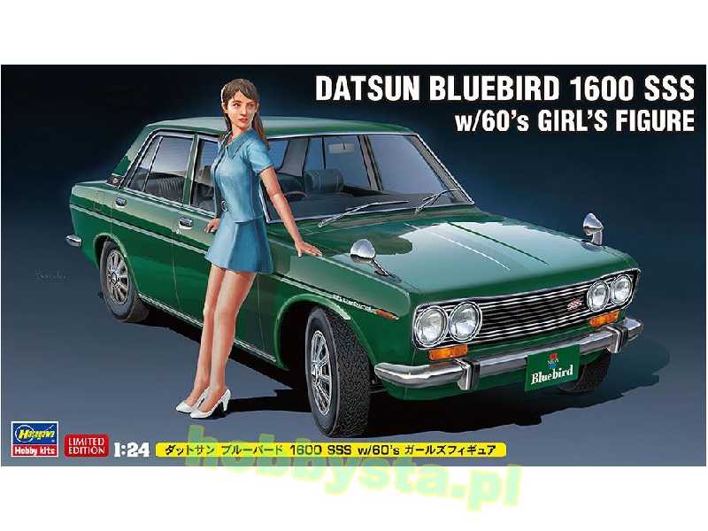52277 Datsun Bluebird 1600 SSS W/60's Girl's Figure - image 1