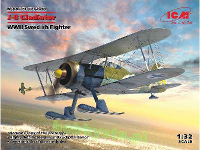 J-8 Gladiator WWII Swedish Fighter - image 1