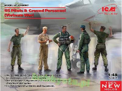 Us Pilots &#038; Ground Personnel (Vietnam War) (5 Figures) - image 1