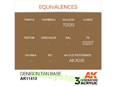 AK 11413 Denison Tan Base - image 3