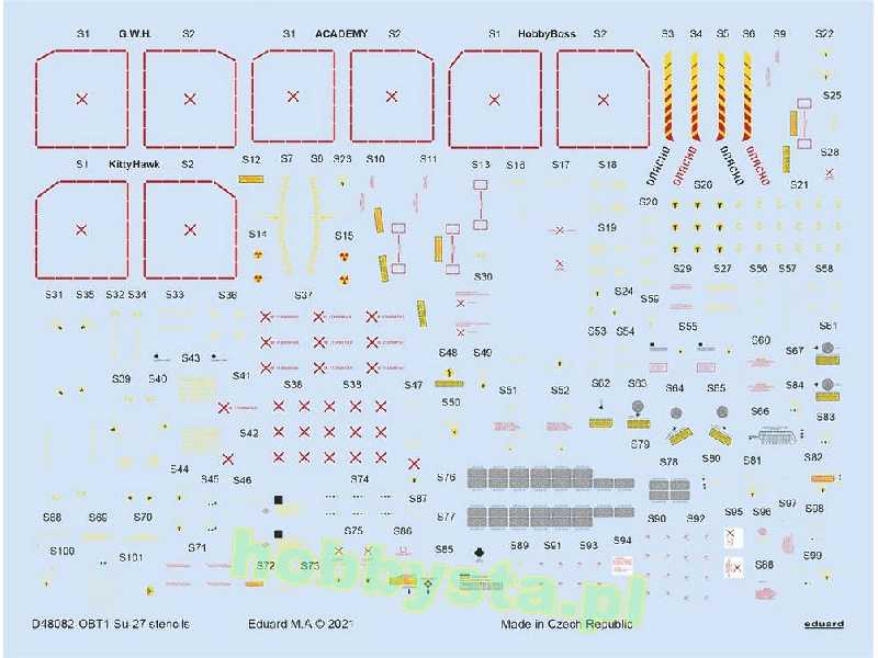 Su-27 stencils 1/48 - image 1