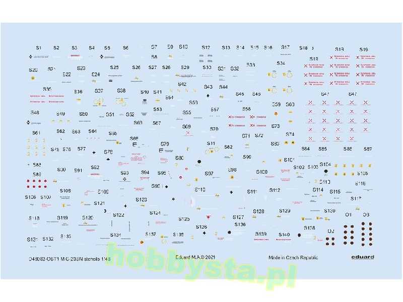 MiG-23BN stencils 1/48 - image 1