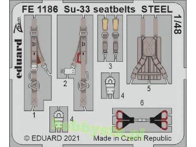 Su-33 seatbelts STEEL 1/48 - image 1