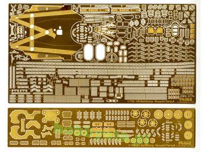 Toku-5 Ex-101 Photo-etched Parts For IJN Battle Ship Musashi (W/ - image 1