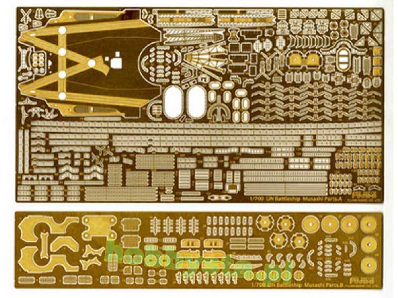 Toku-5 Ex-101 Photo-etched Parts For IJN Battle Ship Musashi (W/ - image 1