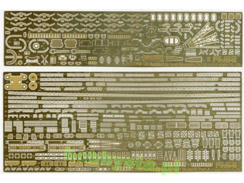 Nx-2 Ex-101 Photo-etched Parts Set For IJN Battle Ship Musashi  - image 1