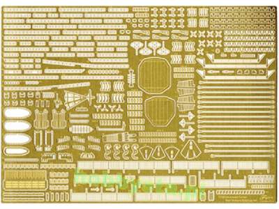 Nx-8 Ex-101 Photo-etched Parts Set For IJN Aircraft Carrier Shin - image 1