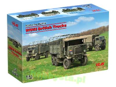 WWII British Trucks Model W.O.T. 6, Model W.O.T. 8, Leyland Retr - image 3