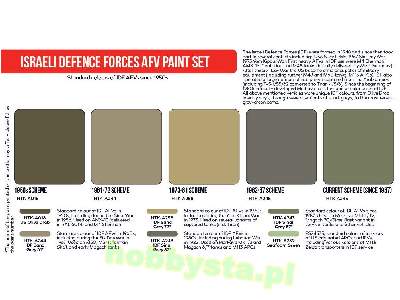 Htk-as114 Israeli Defence Forces Afv Paint Set - image 2