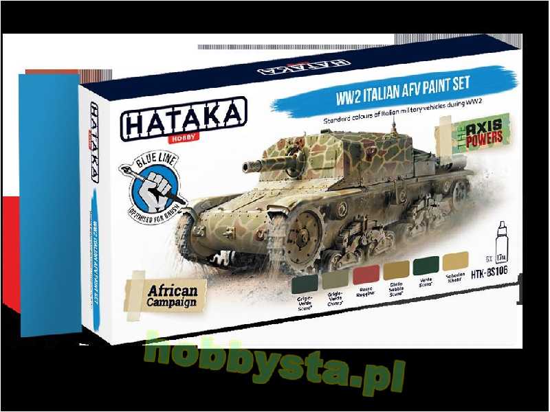 Htk-bs106 WW2 Italian Afv Paint Set - image 1