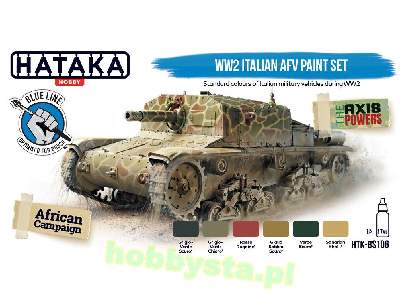 Htk-bs106 WW2 Italian Afv Paint Set - image 3