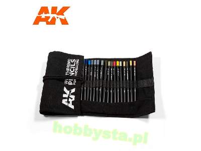 Weathering Pencils Full Range Cloth Case - image 1