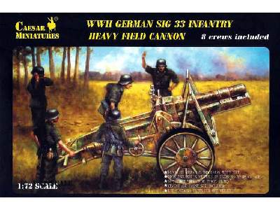 German SIG-33 Infantry Heavy Field Cannon with Crew figures - image 1