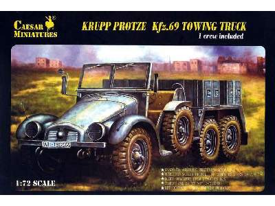 German Towing Truck Kfz.69 Krupp Protze - with 1 crew figure - image 1