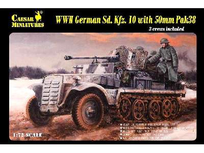 WWII German Sd. Kfz.10 with 50mm Pak 38 - image 1