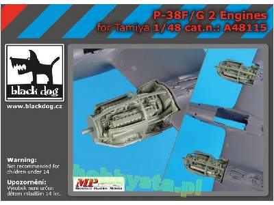 P-38 F-g Engines For Tamiya - image 1