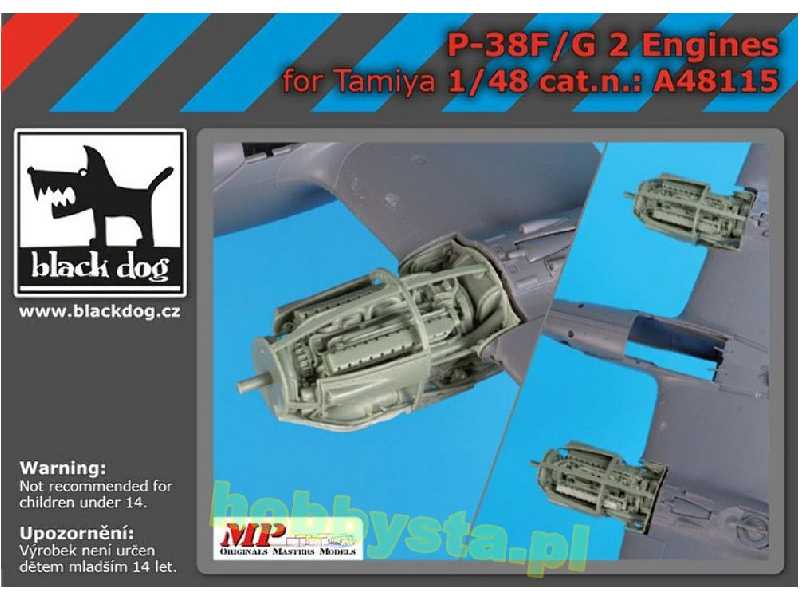 P-38 F-g Engines For Tamiya - image 1