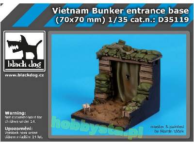 Vietnam Bunker Entrance Base (70x70 mm) - image 1