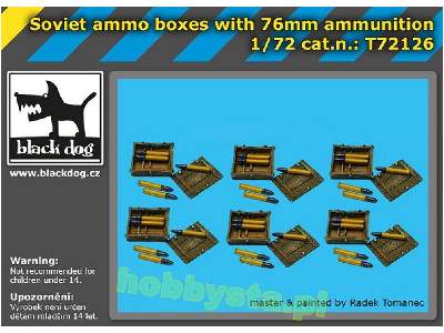 Soviet Ammo Boxes With 76mm Ammunition - image 1