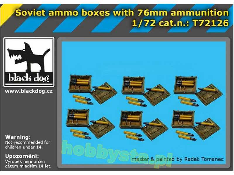 Soviet Ammo Boxes With 76mm Ammunition - image 1