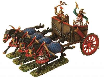 Figures - Persian cavalry w/chariot V - IV century b.c. - image 2