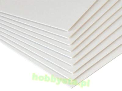 White cardboard 1.00 mm A4 - 1 sheet - image 1