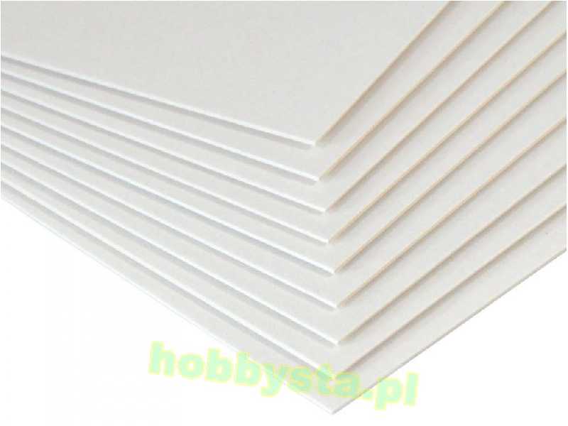 White cardboard 1.00 mm A4 - 10 sheets  - image 1
