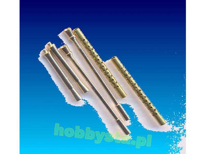 Messerschmitt Bf 109e-4 Barrels Set - 6 Brass Parts (Designed To - image 1