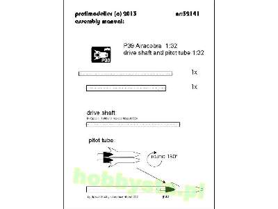 Bell P-39 Airacobra Pitot Tube And Drive Shaft (Designed To Be U - image 1