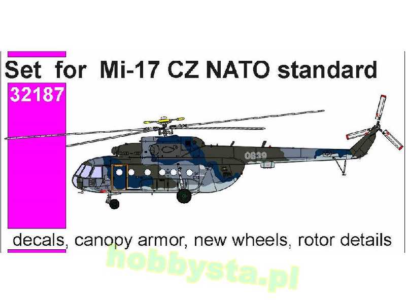 Set For Mi-17 Cz Nato Standard (Includes Decals, Canopy Armour,  - image 1