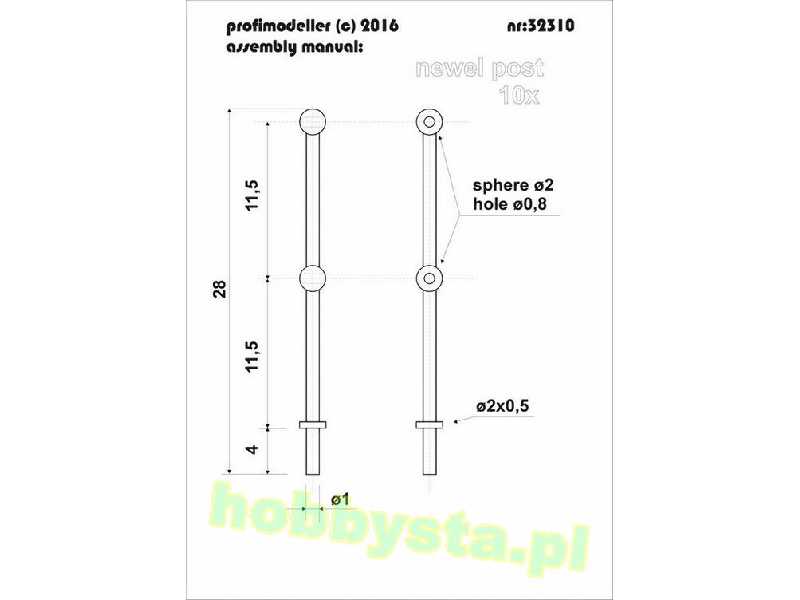 Newel Post 10 Pcs - image 1