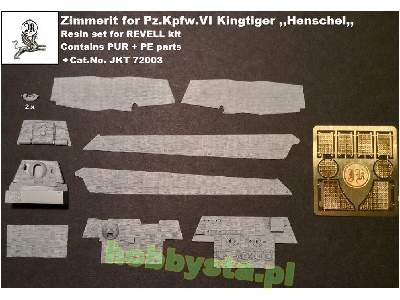 Zimmerit For Pz.Kpfw.Vi Kingtiger With Henschel Turret And Inclu - image 1