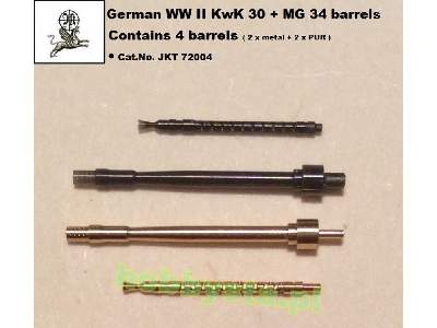 German WWii Kwk 30 + Mg 34 Barrel (2x Metal + 2x Pur) - image 1