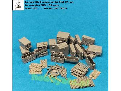 German WWii Ammo Set For Flak 37 mm (Pur + Pe) - image 1