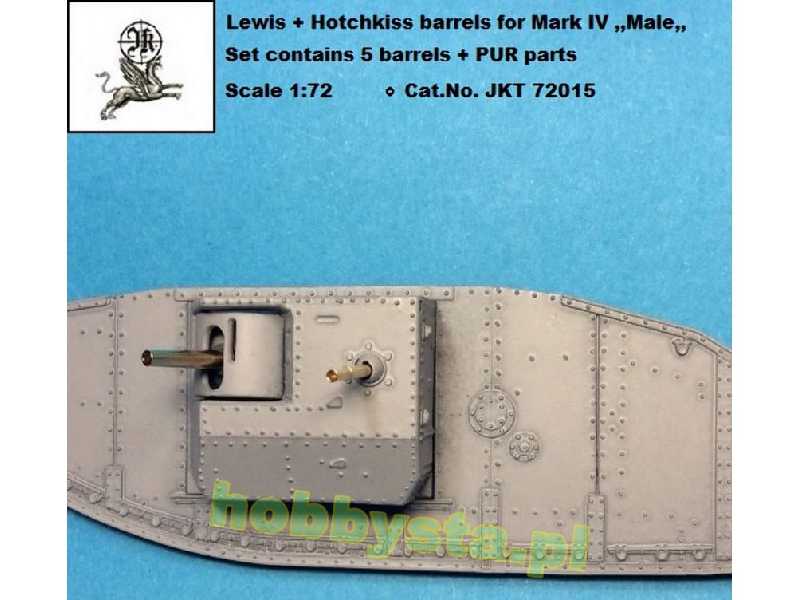 Lewis 7.7mm + Hotchkiss 57mm Barrels For Mark Iv Male (Designed - image 1 Lewis 7.7mm + Hotchkiss 57mm Barrels For Mark Iv Male (Designed - image 1