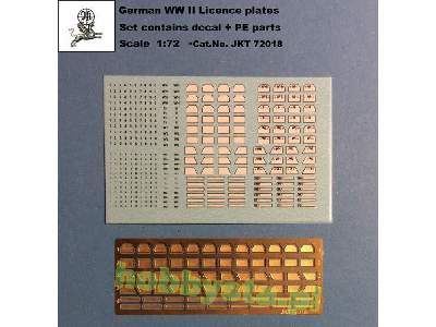 German WW Ii Licence Plates (Decal + Pe Parts) - image 1