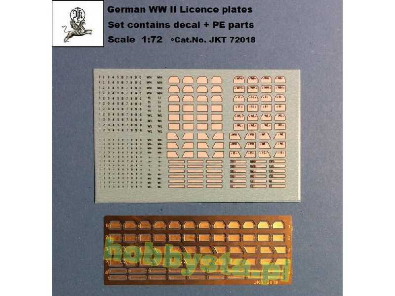 German WW Ii Licence Plates (Decal + Pe Parts) - image 1